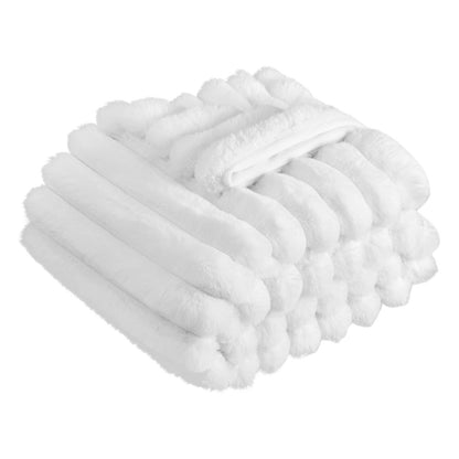 Faux Fur Throw Blanket 50 x 60 in – alternate angle