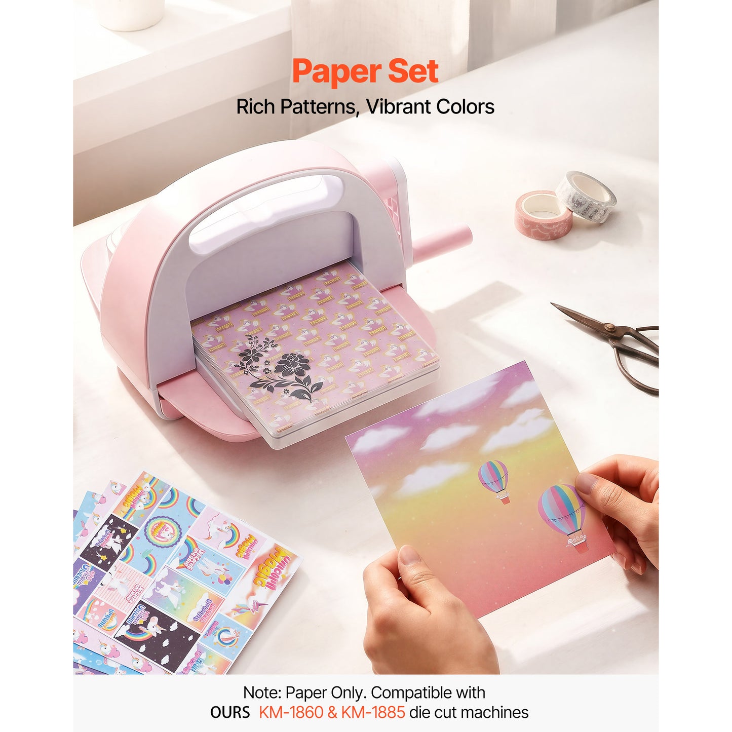 6 x 6 in Scrapbook Paper, 72-Sheet Patterned Craft Paper Set – alternate product view