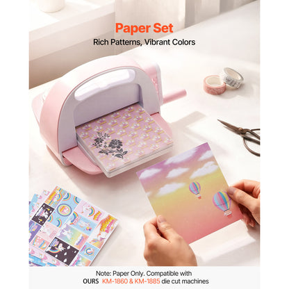 6 x 6 in Scrapbook Paper, 72-Sheet Patterned Craft Paper Set – alternate product view