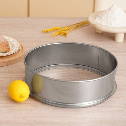 12-Mesh Stainless Steel Flour Sieve for Baking & Cake – in-use product view