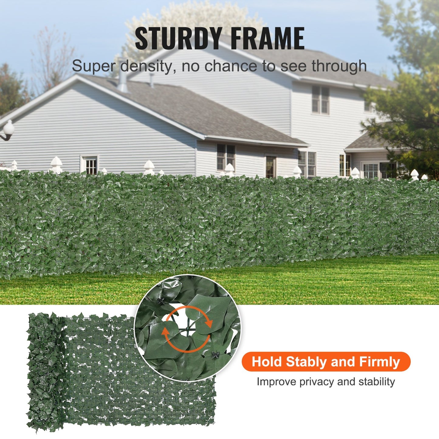 39 x 98 in Artificial Ivy Privacy Fence Screen for Patio & Garden – product detail view