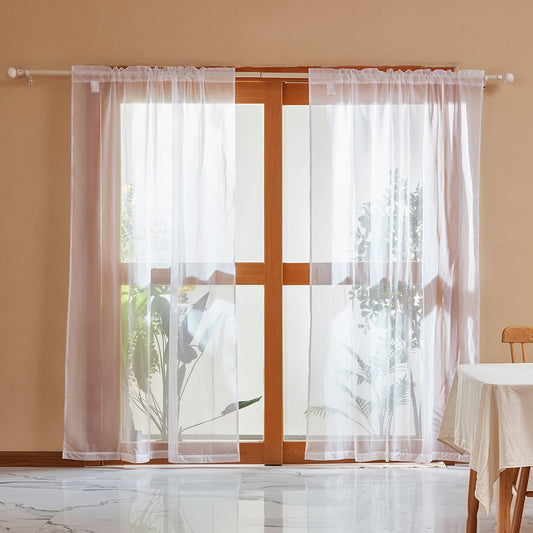 Sheer Curtains 52 x 84 in, 2 Panels – alternate product view