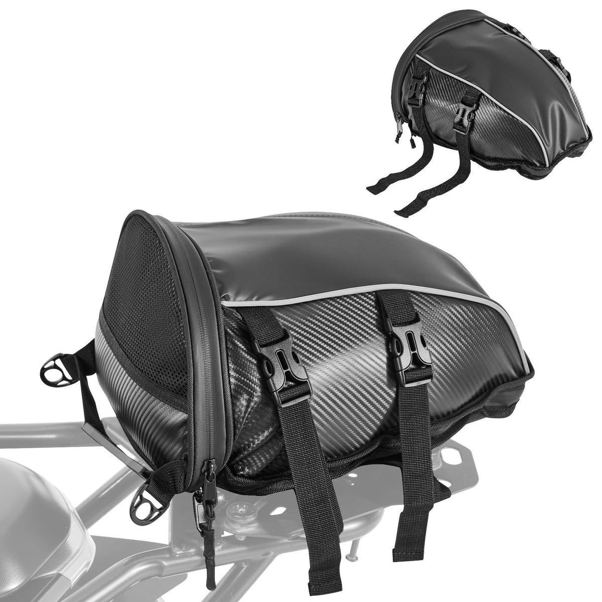 10L Motorcycle Tail Bag with Rain Cover – main product view