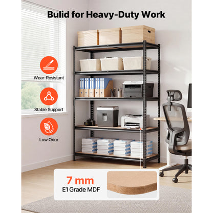 5-Tier Adjustable Metal Garage Shelving, 3000 lb Capacity – additional product view