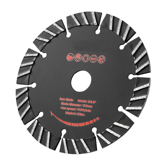 5.24" Diamond Wall Chaser Blades, 5-Pack for Concrete, Brick & Stone – main product view