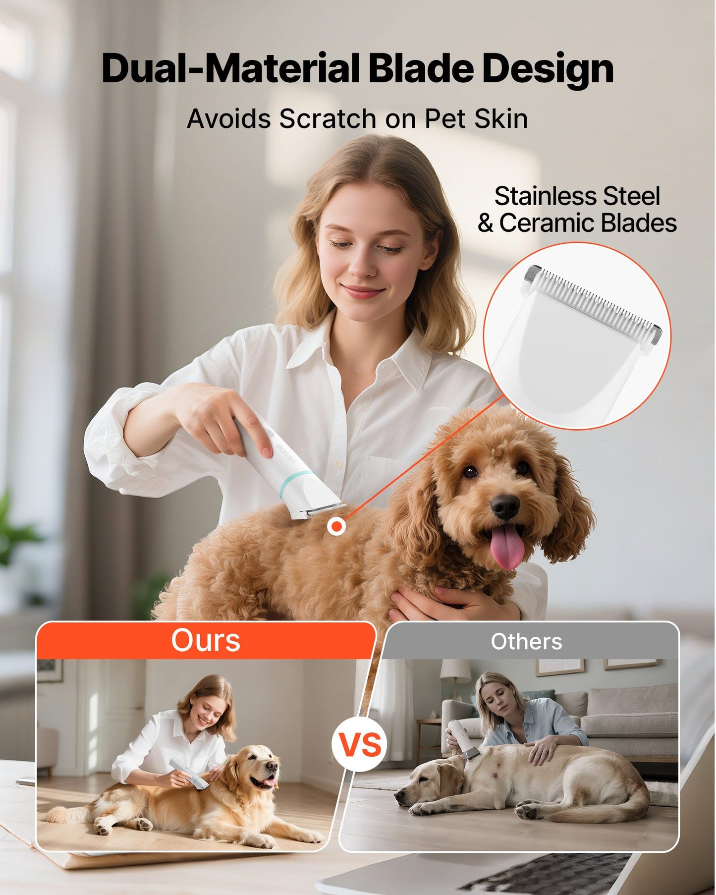4-in-1 Dog Grooming Clippers Kit – product detail view