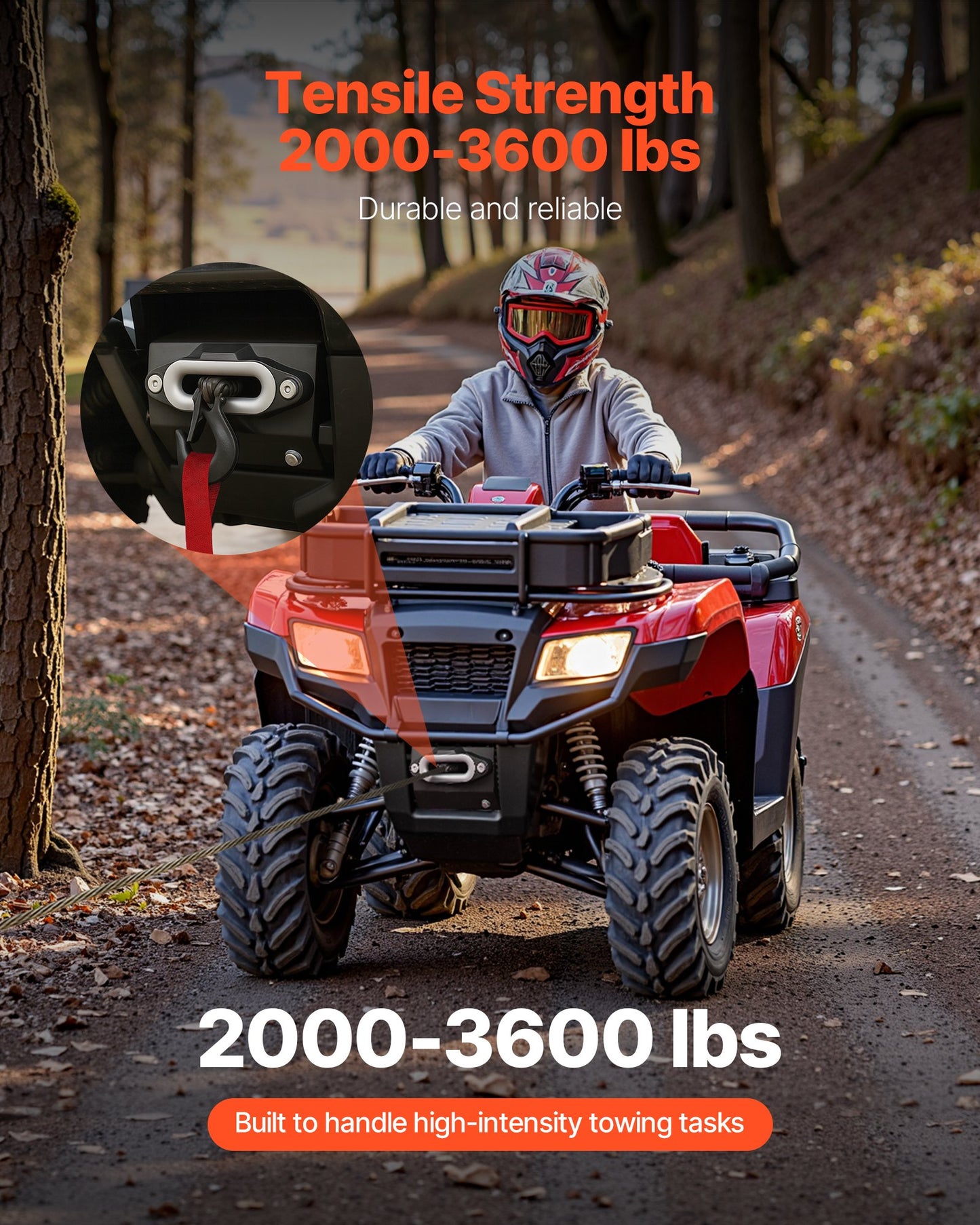 Winch Mount for Honda Foreman, Rancher & Rubicon 2014–2021 – in-use product view