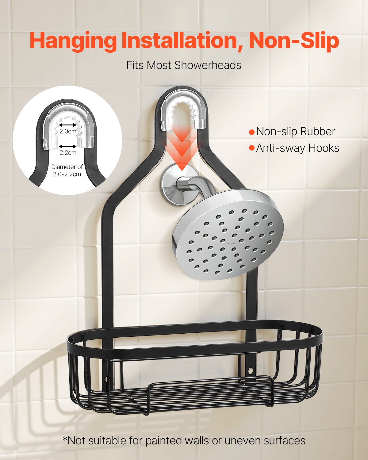 3-Tier Hanging Shower Caddy – additional product view