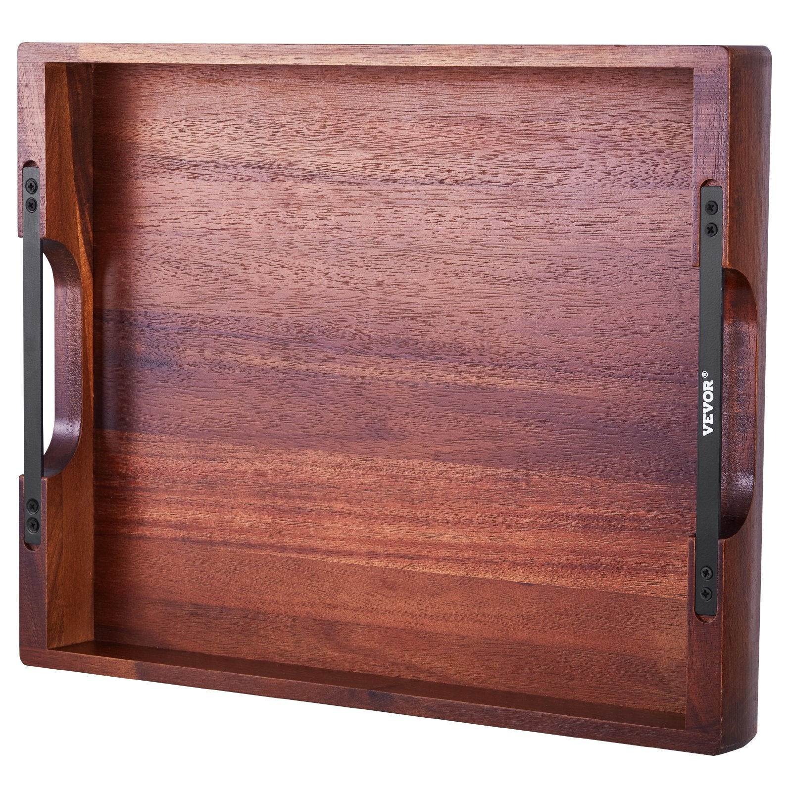 Acacia Wood Serving Tray 17 x 12.2 in with Handles – product presentation