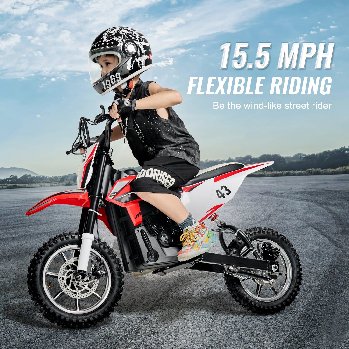 Kids Electric Dirt Bike | 36V Mini Motorcycle 15.5MPH – alternate product view
