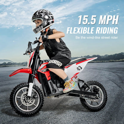Kids Electric Dirt Bike | 36V Mini Motorcycle 15.5MPH – alternate product view