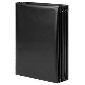 6 Mil Black Plastic Sheeting, 10 x 25 ft Heavy-Duty Polyethylene Roll – main product view
