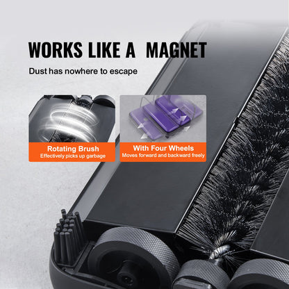 Manual Carpet Sweeper with 300 mL Dustbin – product detail view