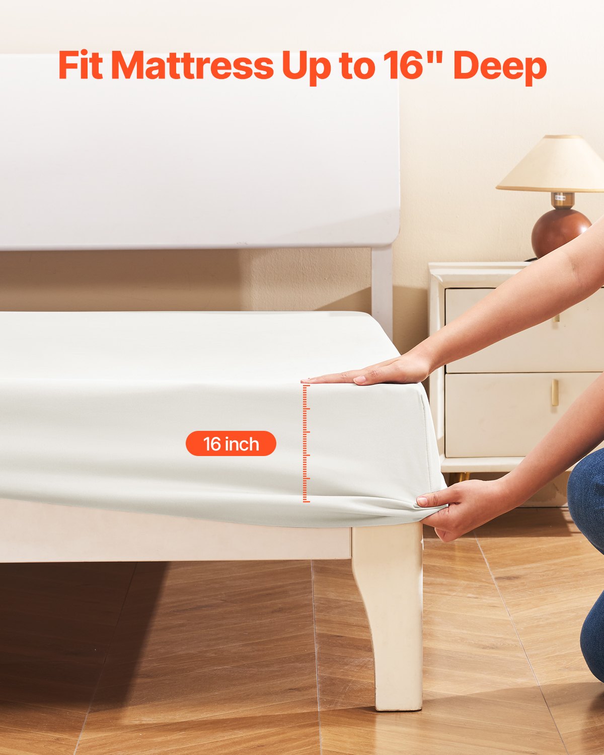 Queen Bed Sheet Set 4 Piece – alternate angle