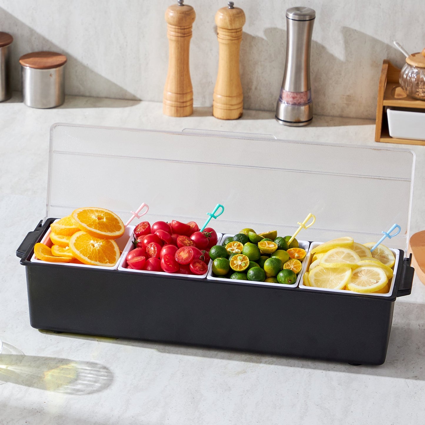Chilled Condiment Server with Lid – product presentation