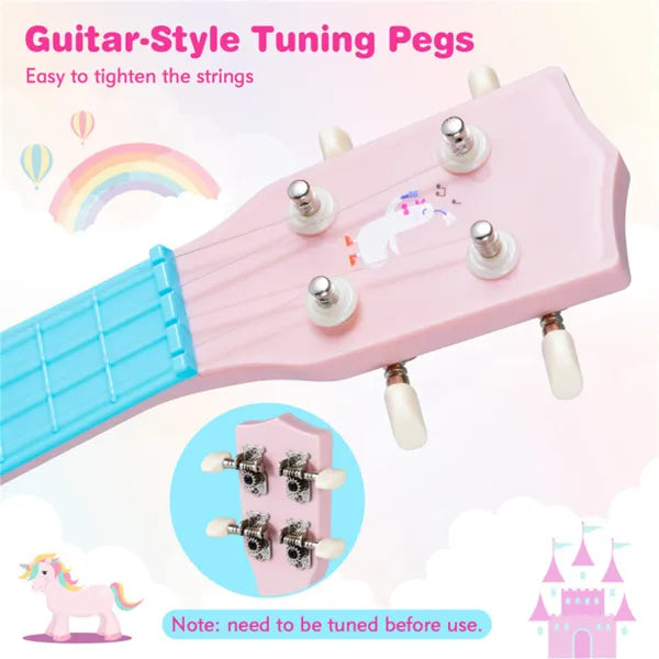 21-Inch Kids Ukulele with Nylon Strings | Beginner Mini Guitar – additional product view