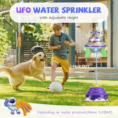 UFO Rocket Sprinkler with LED Lights | Adjustable Summer Toy – additional product view 7