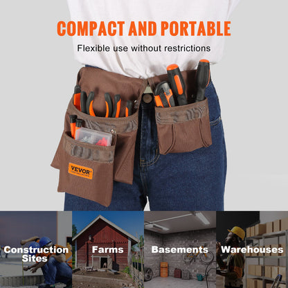 Heavy Duty Adjustable Tool Belt 29–54 in – product detail view