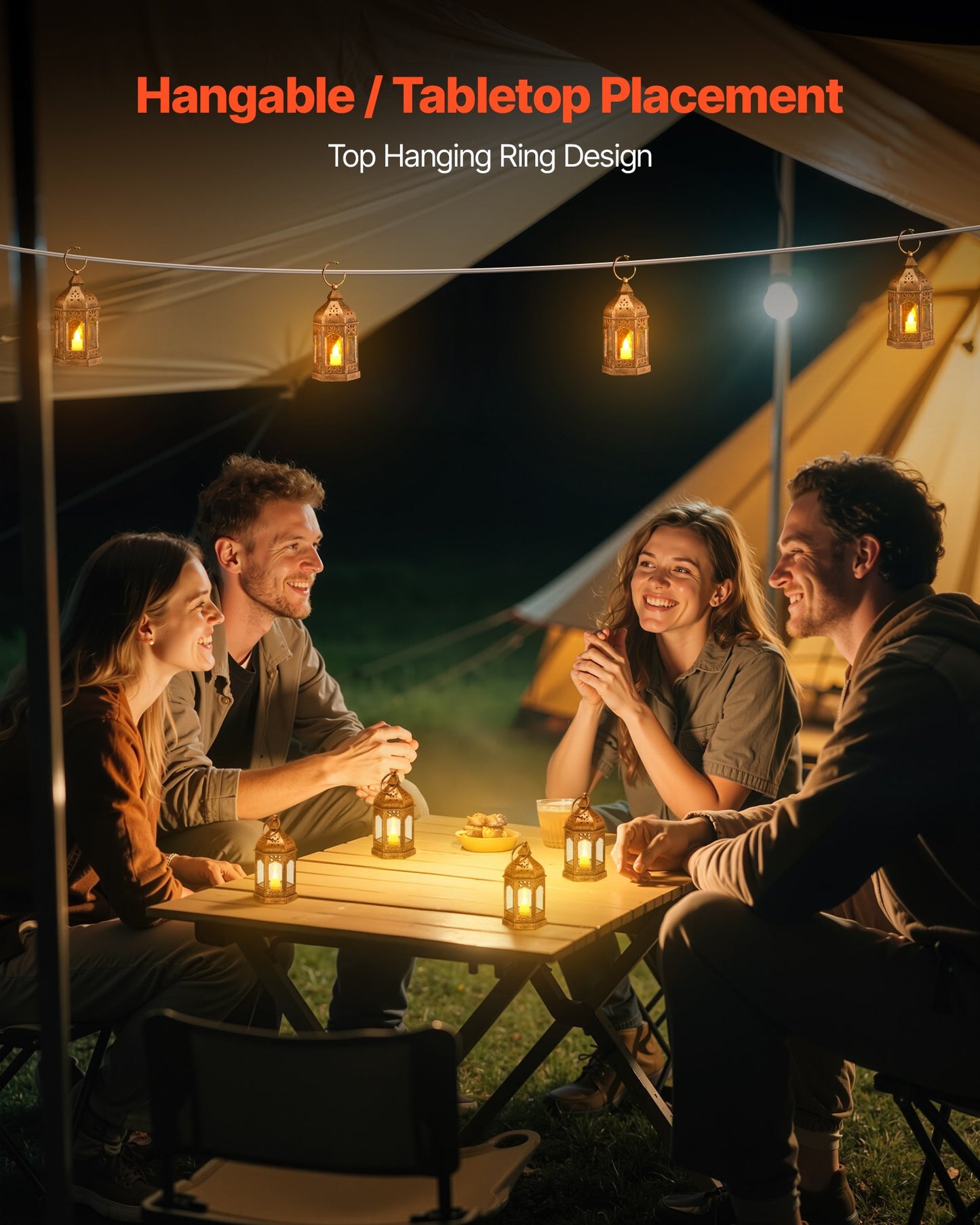 Decorative LED Candle Lanterns 12 Pack – alternate angle