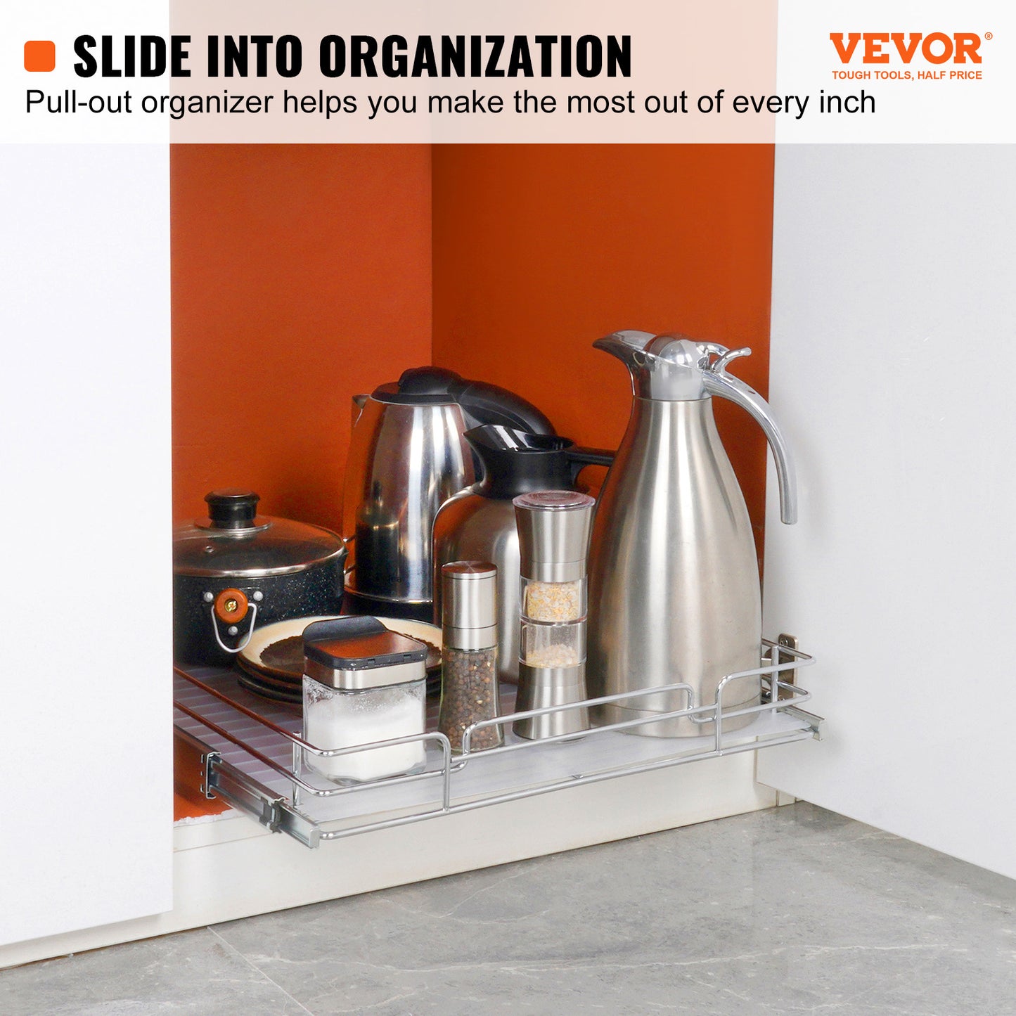 14 x 21 in Pull-Out Cabinet Organizer – main product view