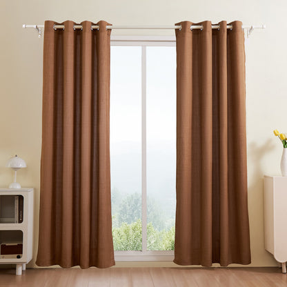Natural Linen Curtains 52 x 84 in, 2 Panels – main product view