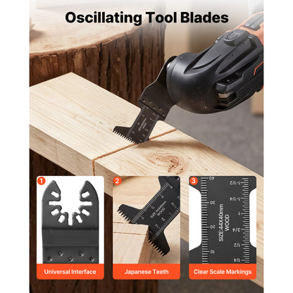 60-Piece Oscillating Saw Blade Set for Wood, Plastic & PVC – alternate product view
