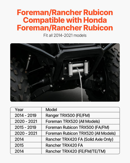 Winch Mount for Honda Foreman, Rancher & Rubicon 2014–2021 – alternate product view