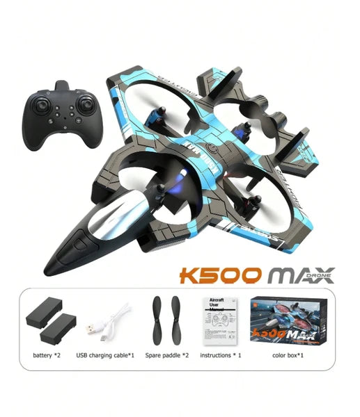 RC Fighter Jet Drone Set with Hovering, Flips & Speed Control – alternate product view