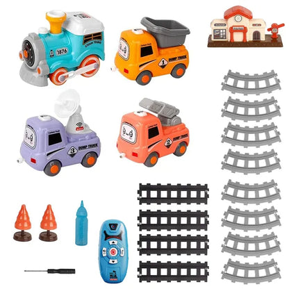 Electric Train Set with Smoke, Lights, Sound & Remote Control – alternate product view