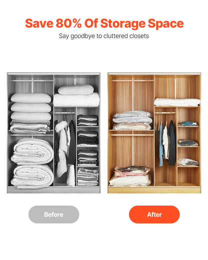 Vacuum Storage Bags 20 Pack with Hand Pump – additional product view