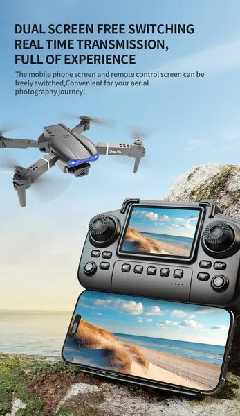 E99 Pro Drone with Screen Controller & Obstacle Avoidance – feature detail view
