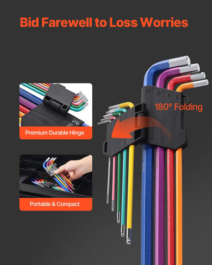 22-Piece SAE and Metric Hex Key Set – alternate product view