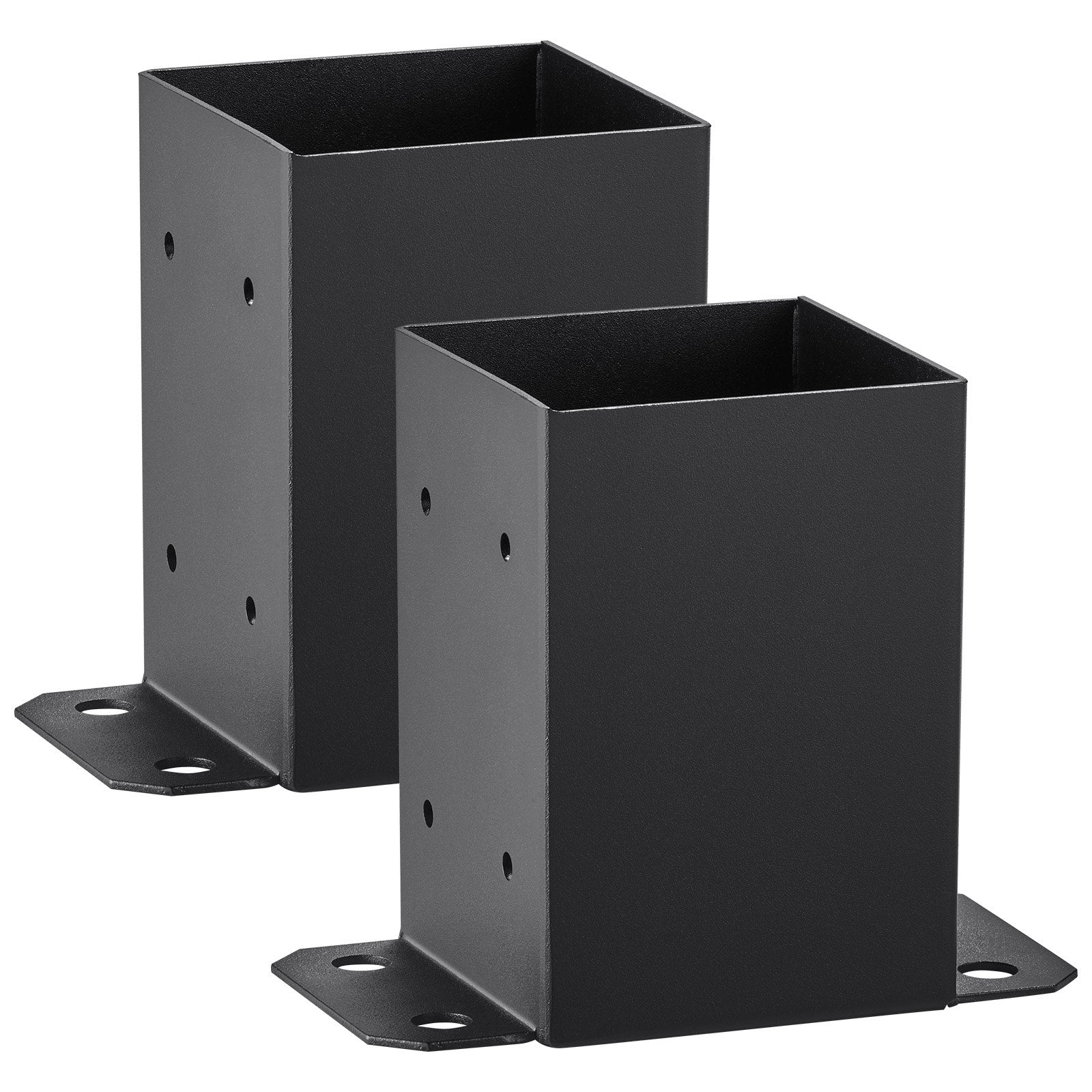 4x4 Post Base Brackets 2-Pack, Heavy-Duty Powder-Coated Steel – main product view
