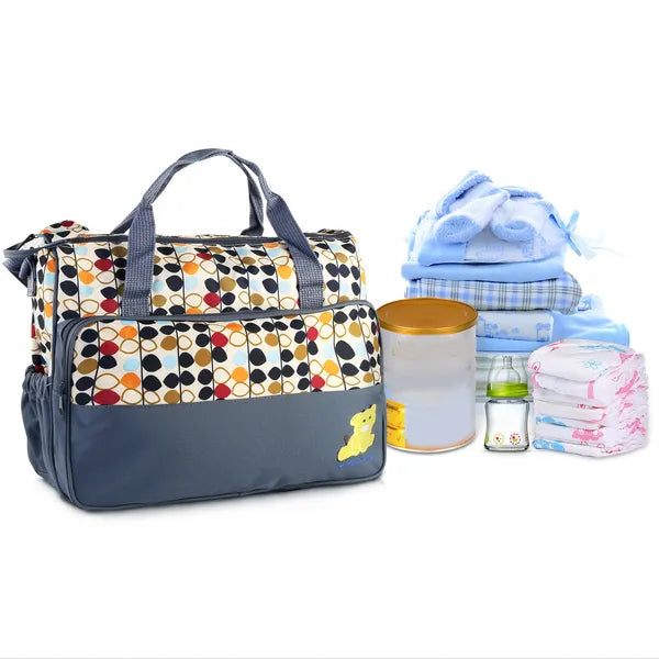 5-Piece Diaper Bag Set with Changing Pad & Insulated Pockets – alternate product view