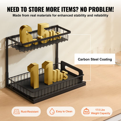 2-Tier Pull-Out Under Sink Organizer – alternate angle