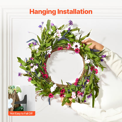 22 in Artificial Daisy Wreath – feature detail view