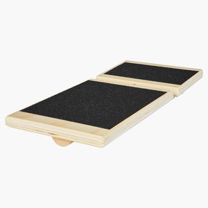 Wooden Balance Board Wobble Trainer with Non-Slip Surface & Carry Bag – main product view