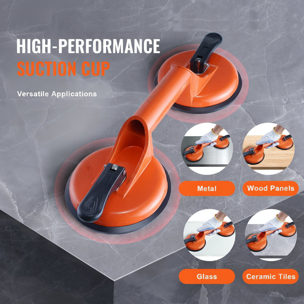 330 lb Vacuum Glass Suction Cup Lifters 2-Pack with Aluminum Handles – alternate product view