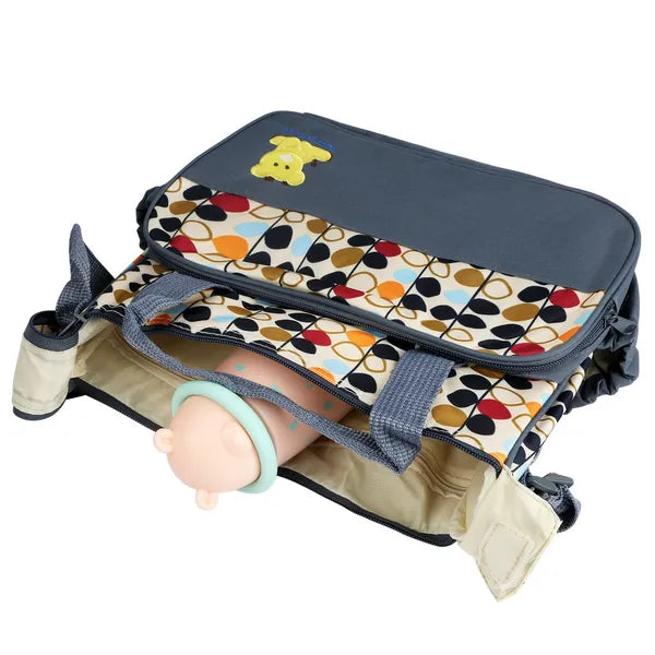 5-Piece Diaper Bag Set with Changing Pad & Insulated Pockets – feature detail view