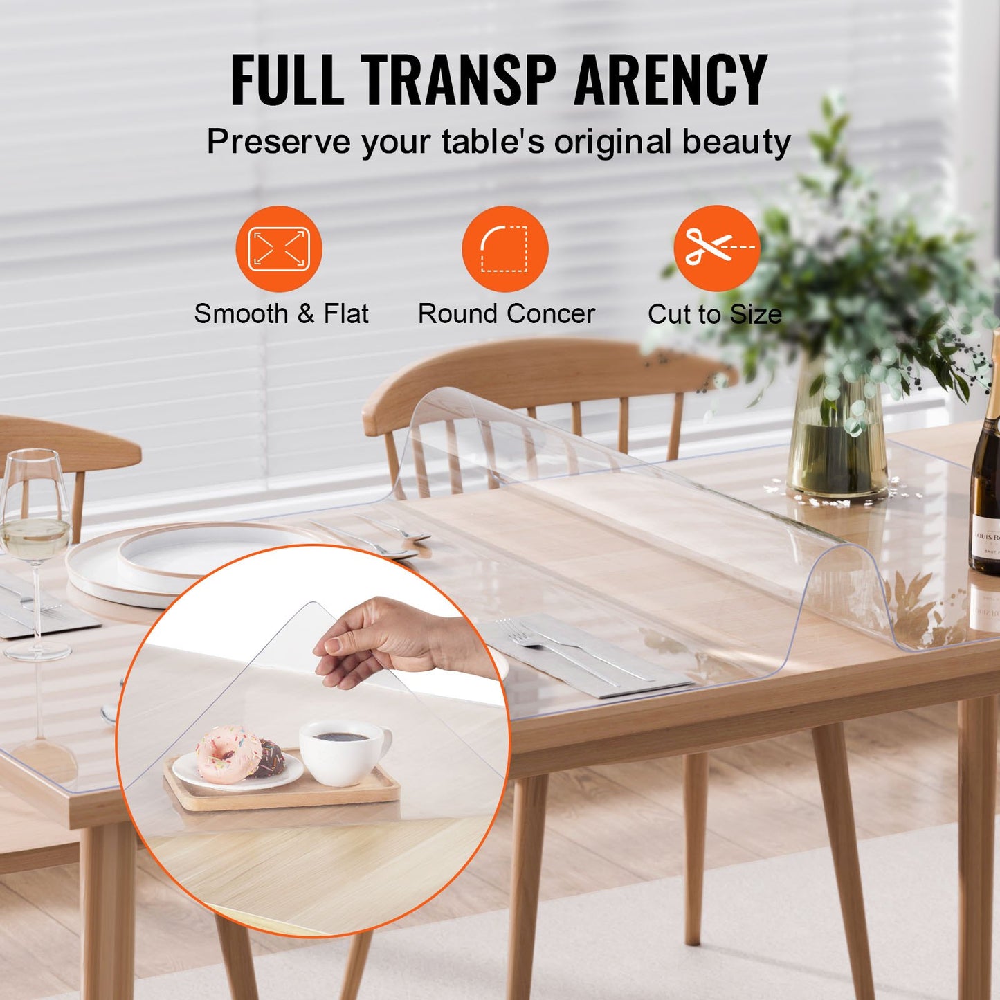 Clear PVC Desk and Table Protector 36 x 48 in – additional product view