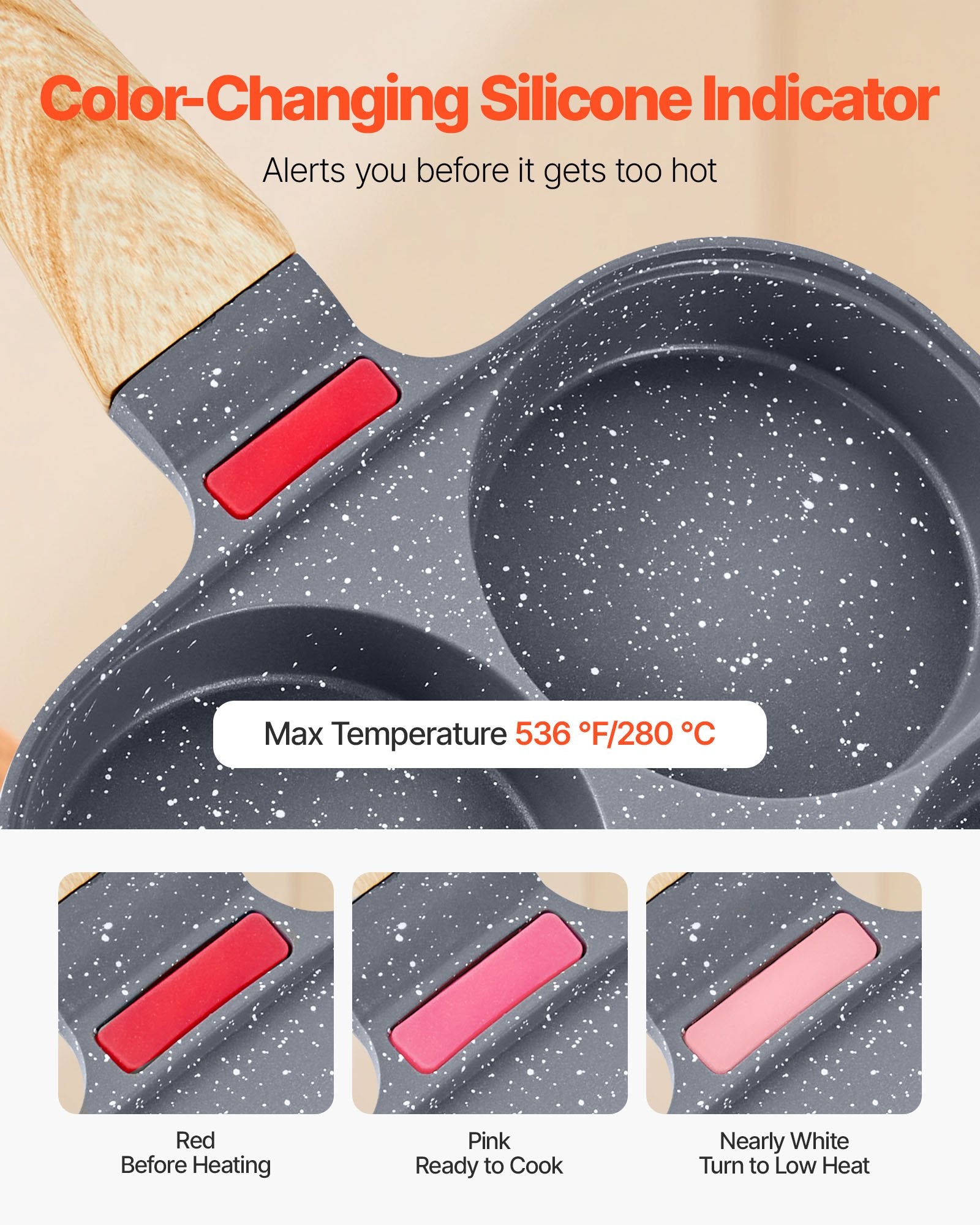 4-Cup Nonstick Egg Frying Pan – alternate angle