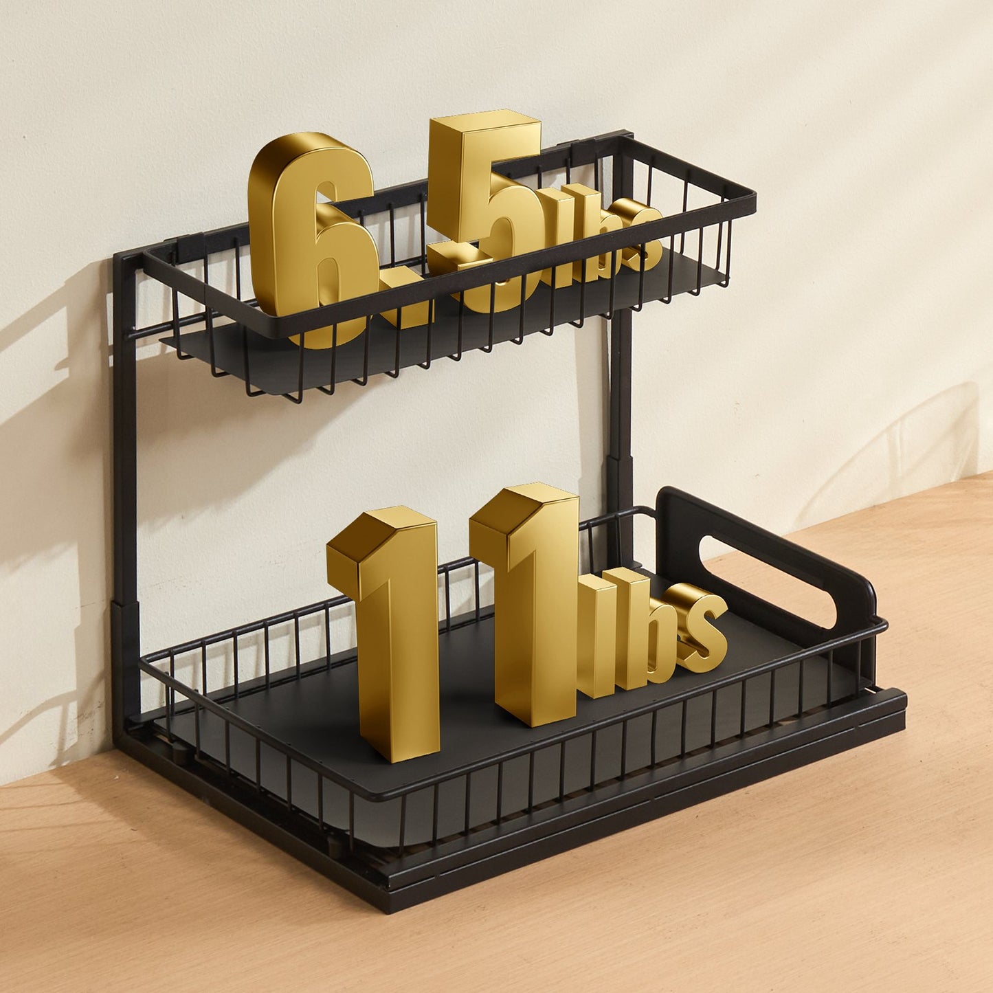 2-Tier Pull-Out Under Sink Organizer – product presentation