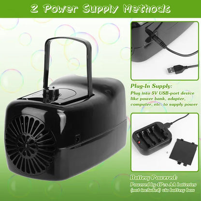 Automatic Bubble Machine | 3000-4000 Bubbles/Min, 2 Speeds – feature detail view
