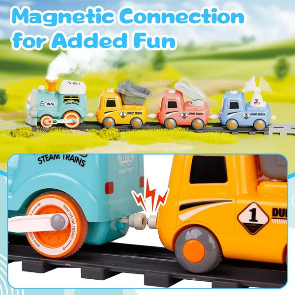 Electric Train Set with Smoke, Lights, Sound & Remote Control – additional product view