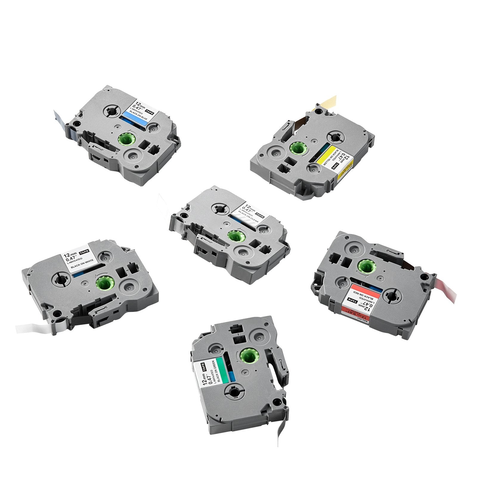6-Pack 12mm Label Maker Tape – product detail view