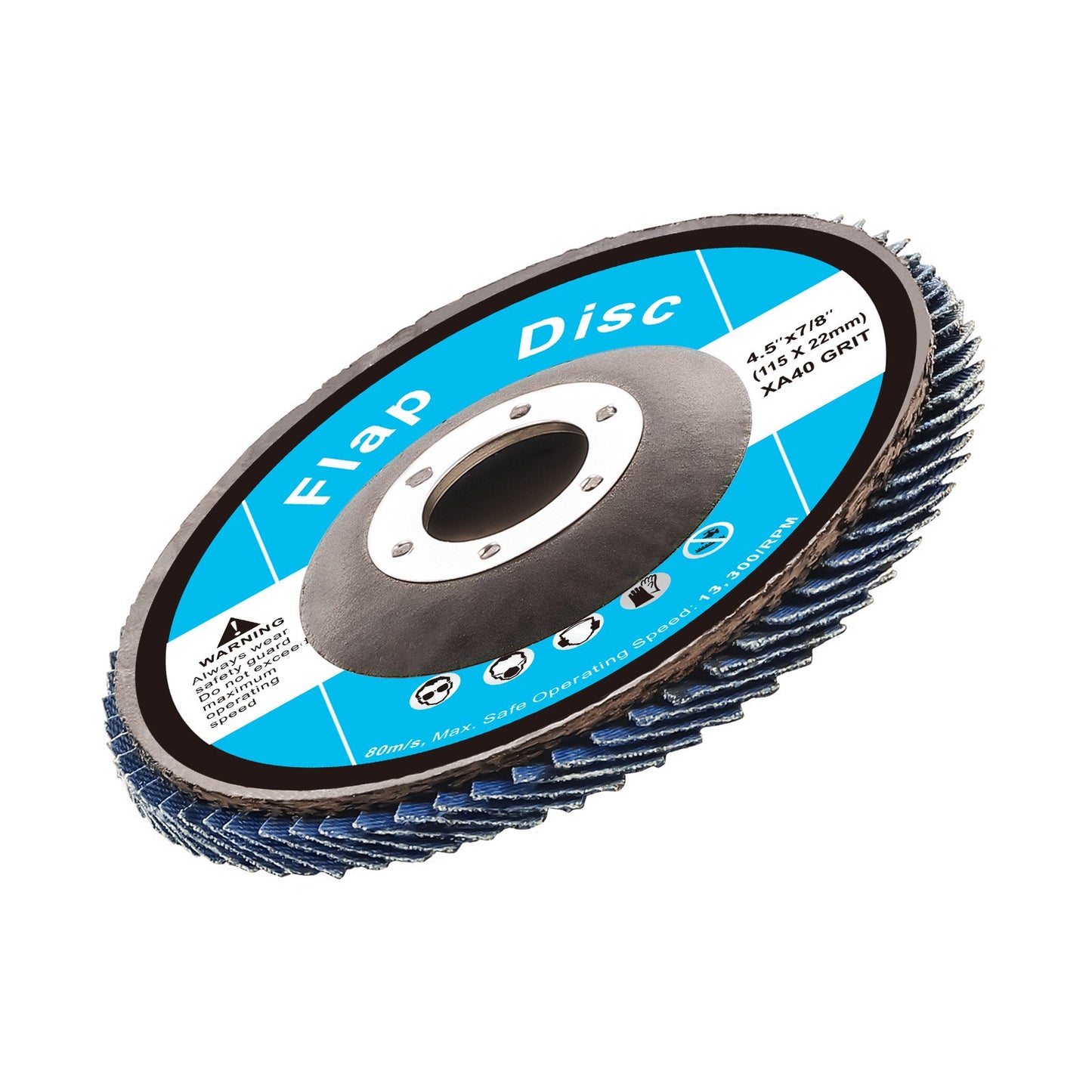 40-Grit Flap Sanding Discs 10 Pack – product presentation