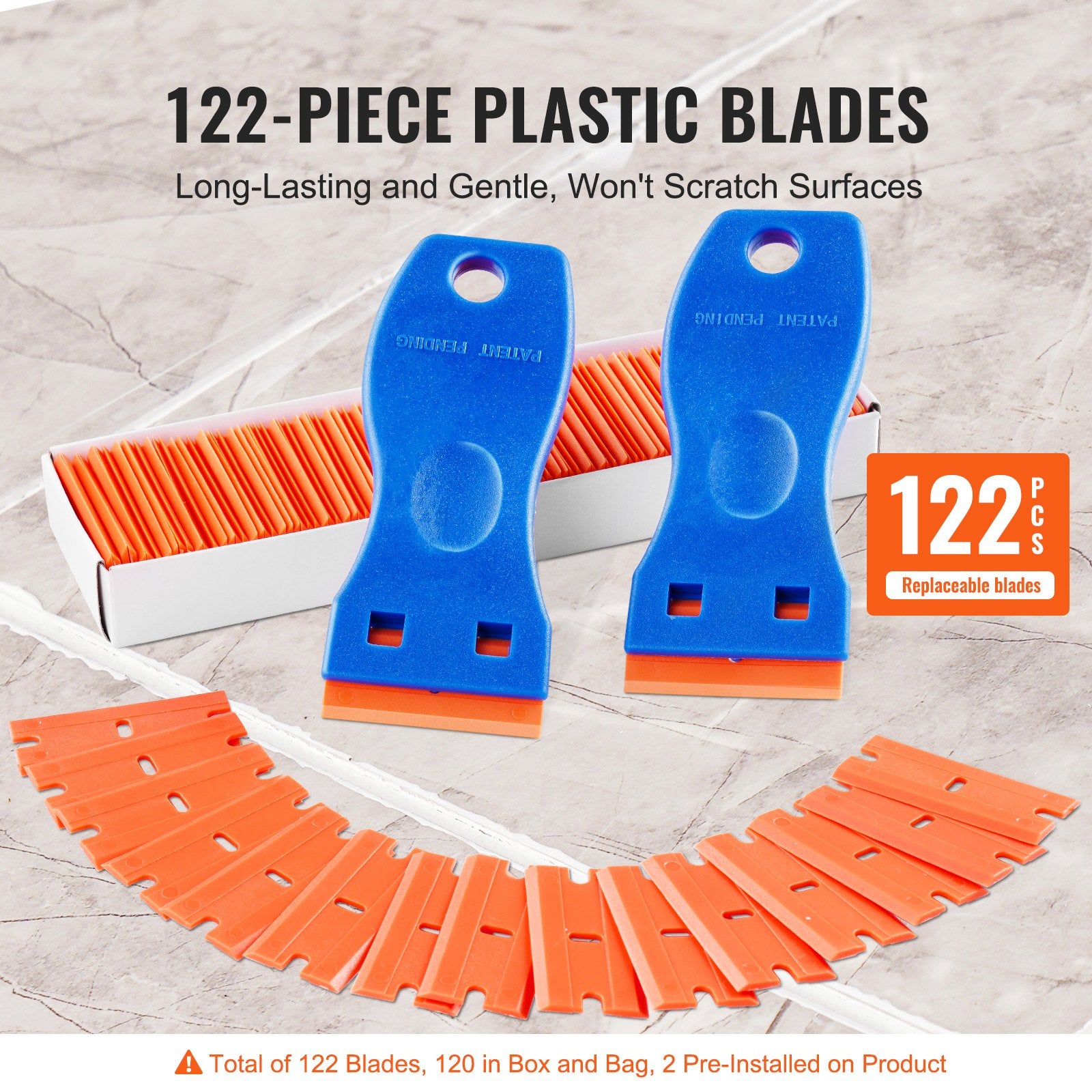 Plastic Razor Blade Scraper 2 Pack – additional product view