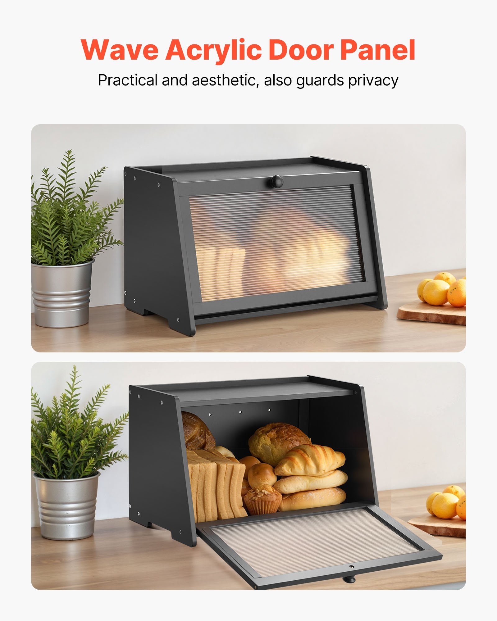 Large Bamboo Bread Box – additional product view