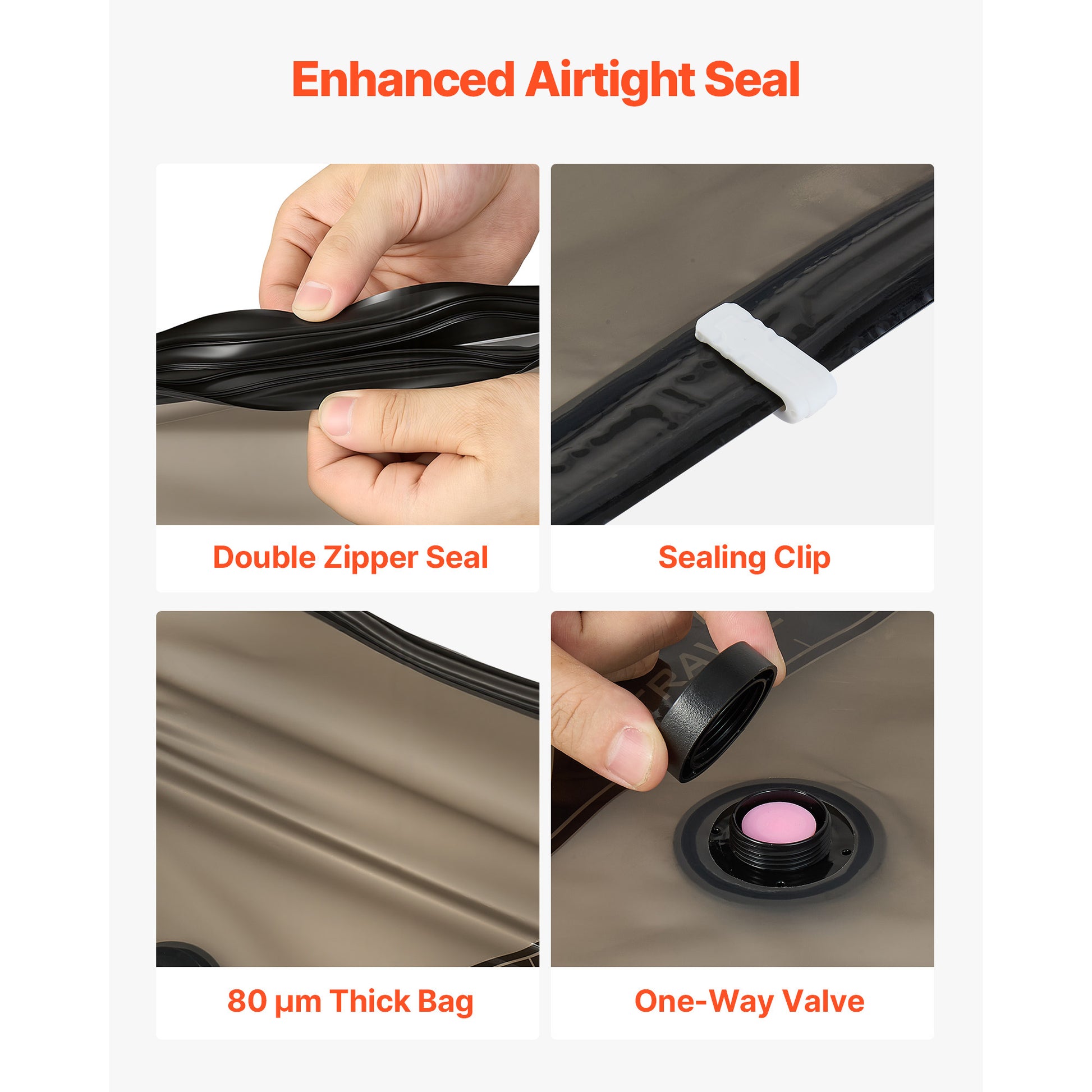 16-Pack Vacuum Storage Bags with Electric Pump & Charging Cable – additional product view