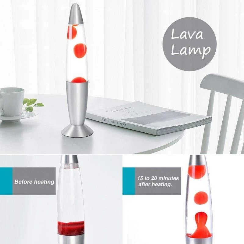 Modern Lava Lamp Motion Decorative Ambient Night Light Bedside Desk Table 110V